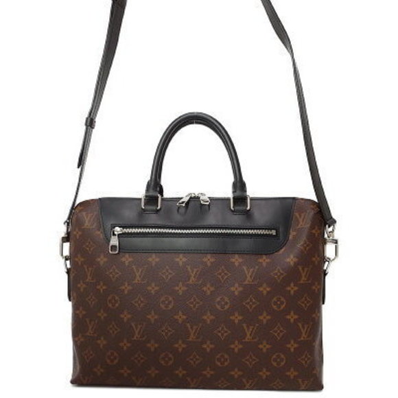 Louis Vuitton Monogram Macassar PDJ Porte Journey NM Business Bag - Picture 1 of 8